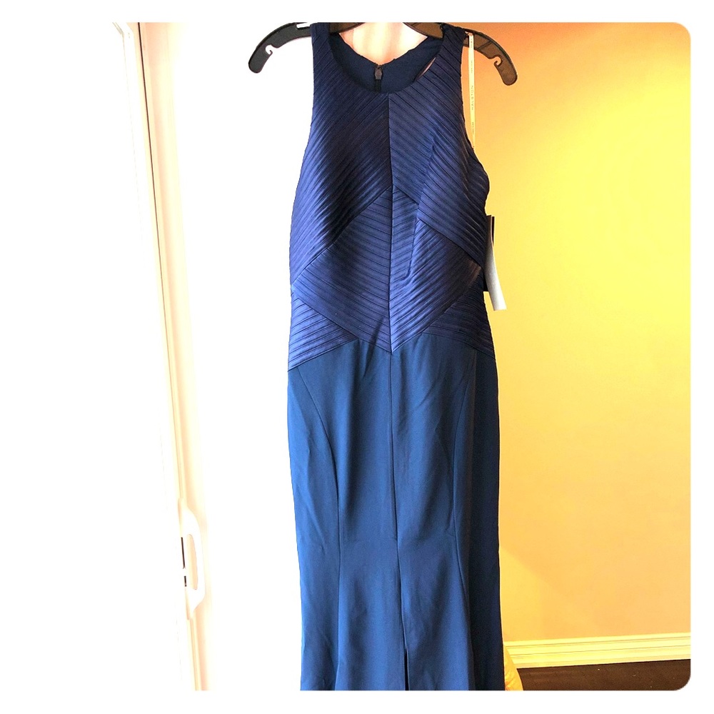 Halston Heritage Never Worn Long Navy Gown